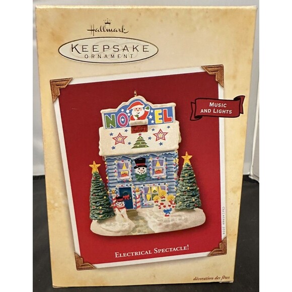 2004 Hallmark Keepsake ELECTRICAL SPECTACLE Christmas Ornament -NEW, Box Worn - Picture 1 of 5